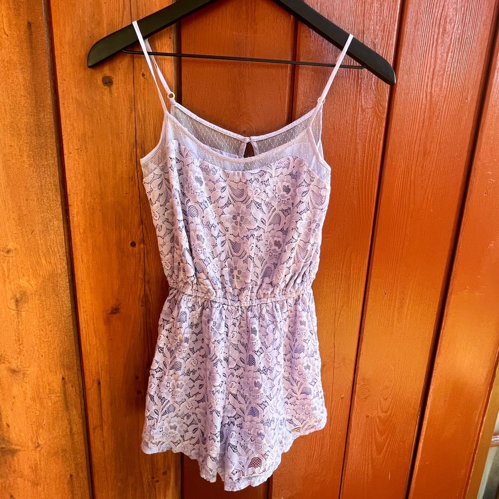 Hollister| Lavender Lace Romper